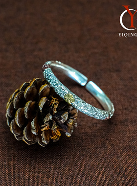 义清堂足银999繁花似锦纯手工