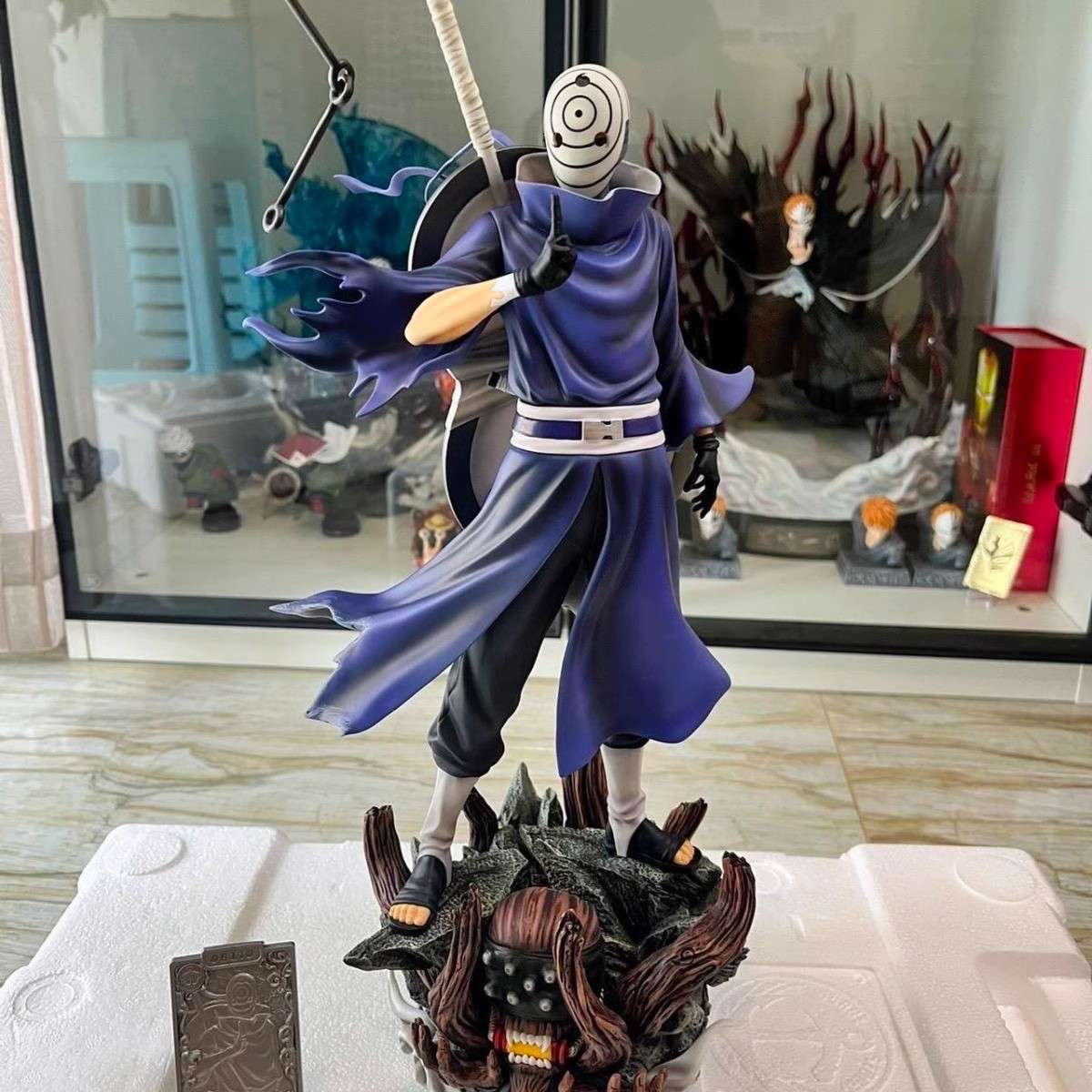 火影忍者手办宇智波GK带土双头雕巨浪带土雕像动漫模型摆件周边 - 图2