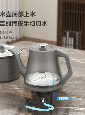 茶台煮水双孔嵌入式岩板纯钛