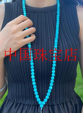 精品老矿莫桑比克天河石颗佛珠手链念珠手串国风中式原创女款饰品