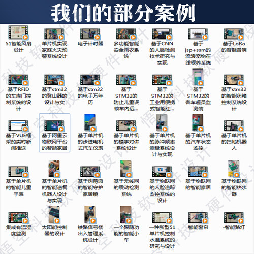 基于51单片机设计定做stm32程序设计物联网开发电子电路硬件设计 - 图0