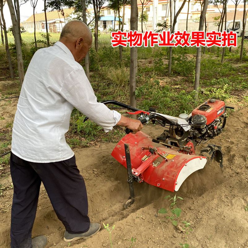 农用四驱微耕机小型翻土松土设备多功能汽油开沟机柴油犁地耕地机