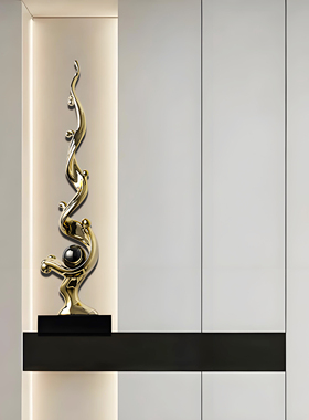 风生水起雕塑艺术摆件