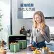 摩飞空气炸锅烹饪机双仓可视电炸锅多功能家用双拼大容量双胆炸锅