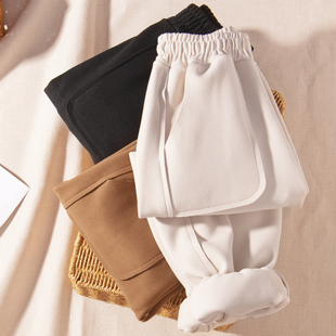 回力儿童加绒加厚保暖德绒防风长裤