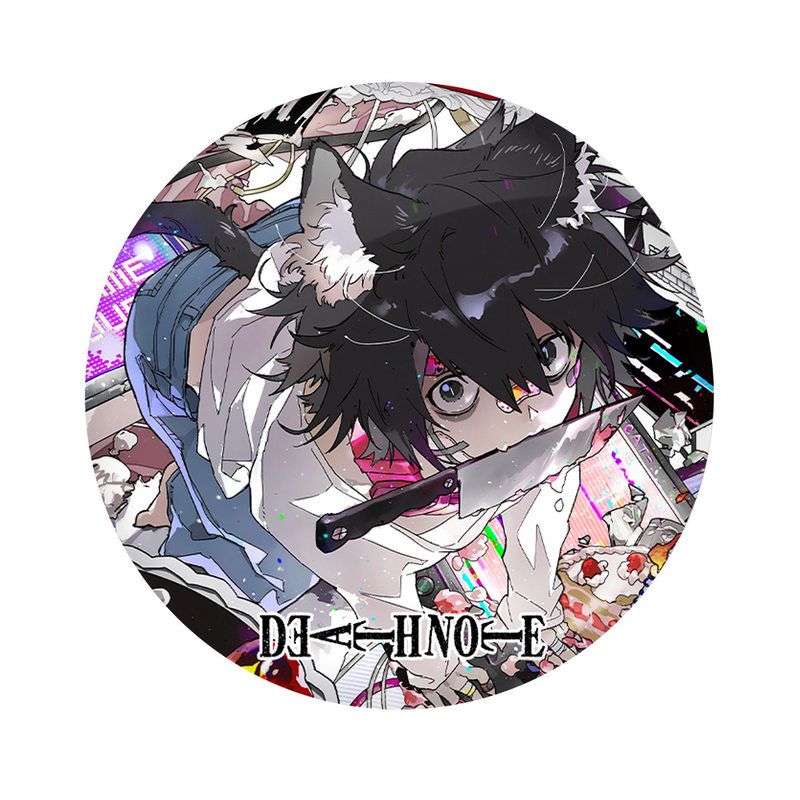 死亡笔记漫画周边人物钥匙扣吧唧明信片镭射票小卡套装学生 - 图3