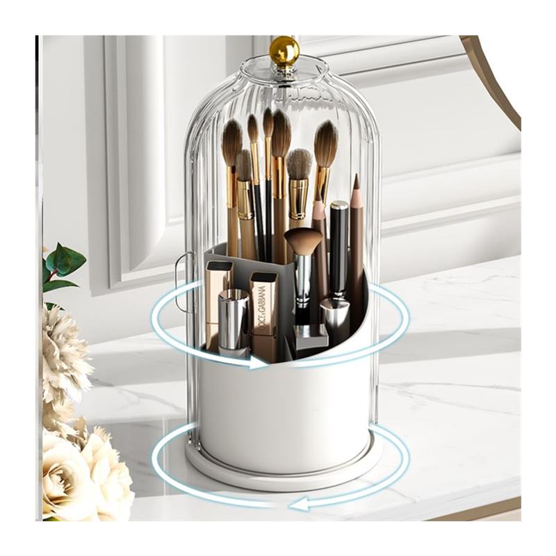 360 Degree Rotating Cosmetic Storage Box Makeup Organizer 1-图3