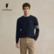POLOWALK long-sleeved sweater men's 2025 autumn new cable business pullover striped casual top men
