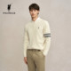 POLOWALK long-sleeved sweater men's 2025 autumn new cable business pullover striped casual top men