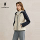 POLOWALK Women's Jacket 2025 Autumn New Fashion Contrast Color Top Waist Slim Casual Hooded Jacket