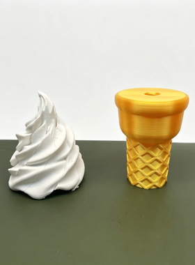 3D打印可旋转伸缩剑仿真雪糕玩具
