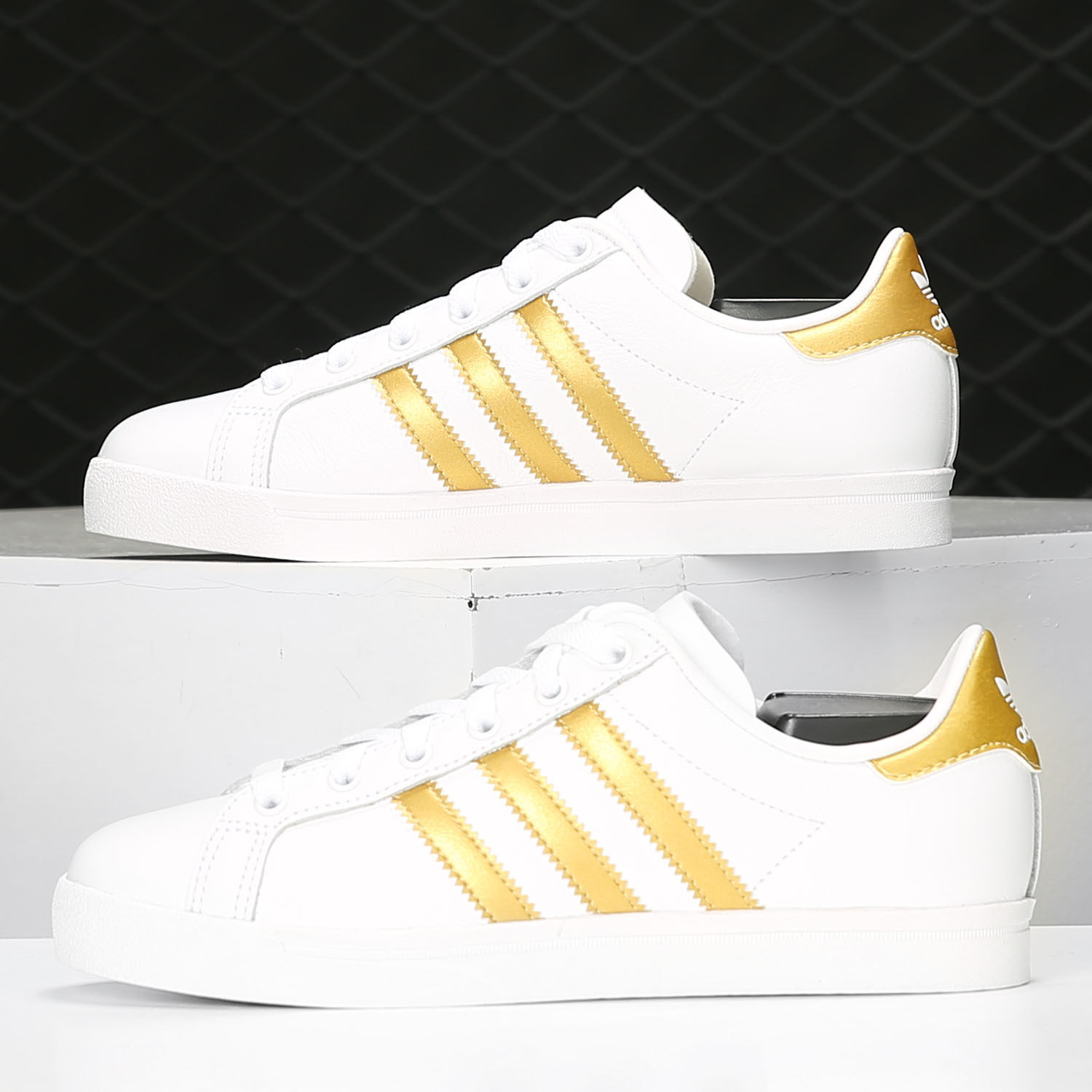 Adidas/阿迪达斯正品三叶草男女皮革低帮时尚休闲运动板鞋 EE6200,淘宝优惠券,粉丝福利购,淘宝优惠卷