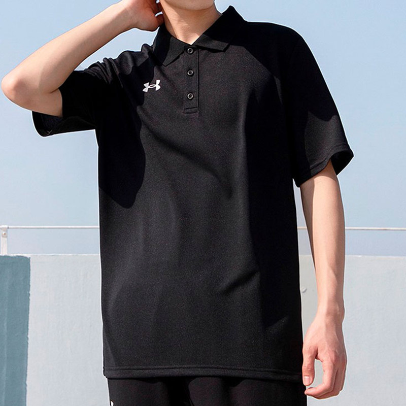 UA/安德玛正品透气男士运动休闲经典翻领短袖POLO衫21500537-001,淘宝优惠券,粉丝福利购,淘宝优惠卷