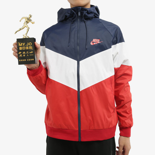 Nike/耐克正品男子撞色梭织连帽时尚运动休闲夹克外套 DC4113 - 图2