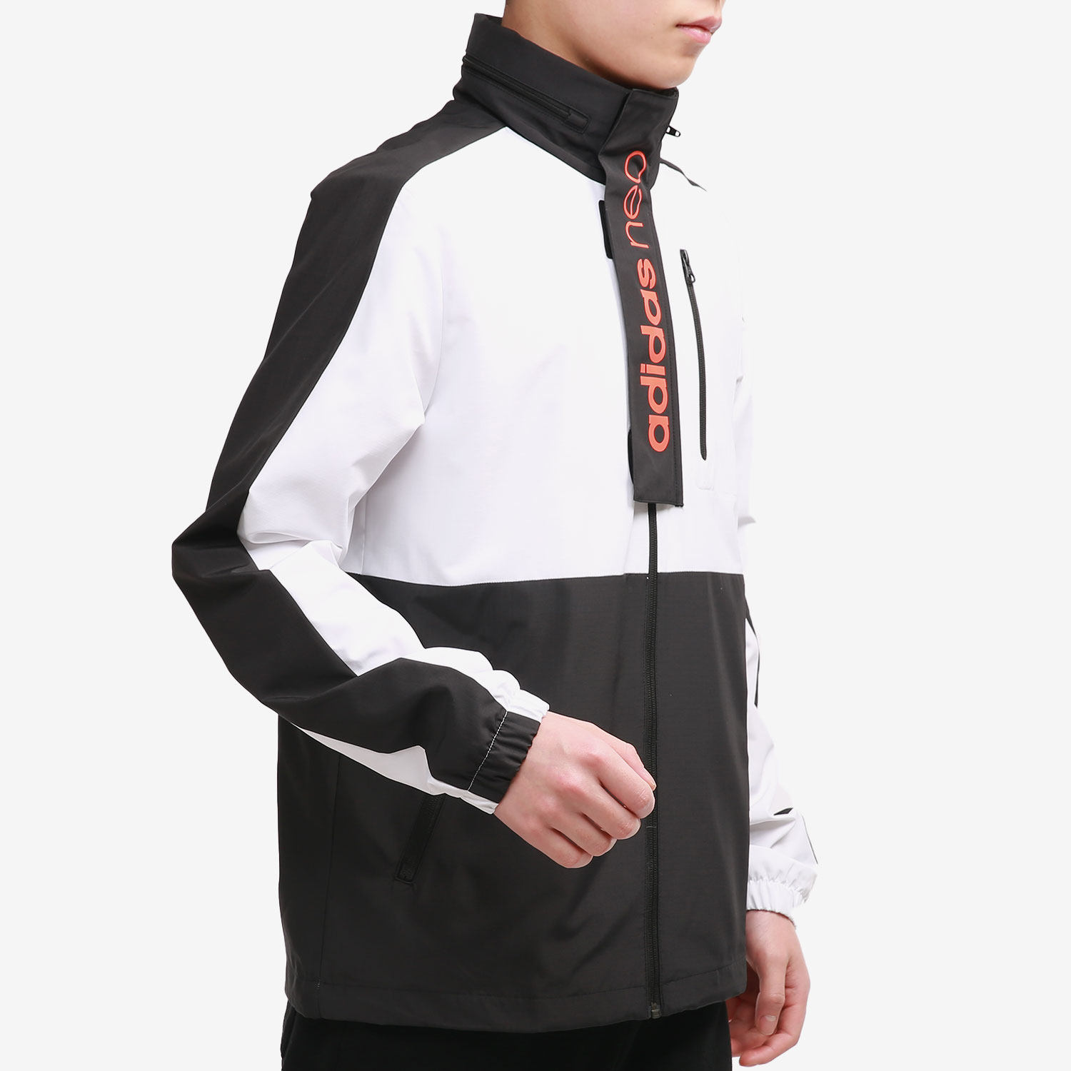 Adidas/阿迪达斯正品neo新款男子运动服休闲防风撞色外套 H53022,淘宝优惠券,粉丝福利购,淘宝优惠卷