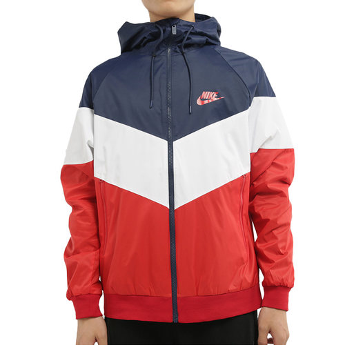 Nike/耐克正品男子撞色梭织连帽时尚运动休闲夹克外套 DC4113 - 图3