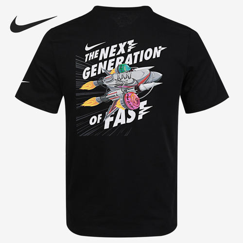 Nike/耐克正品当季新款男子卡通图跑步运动休闲短袖T恤DM1188-010 - 图1