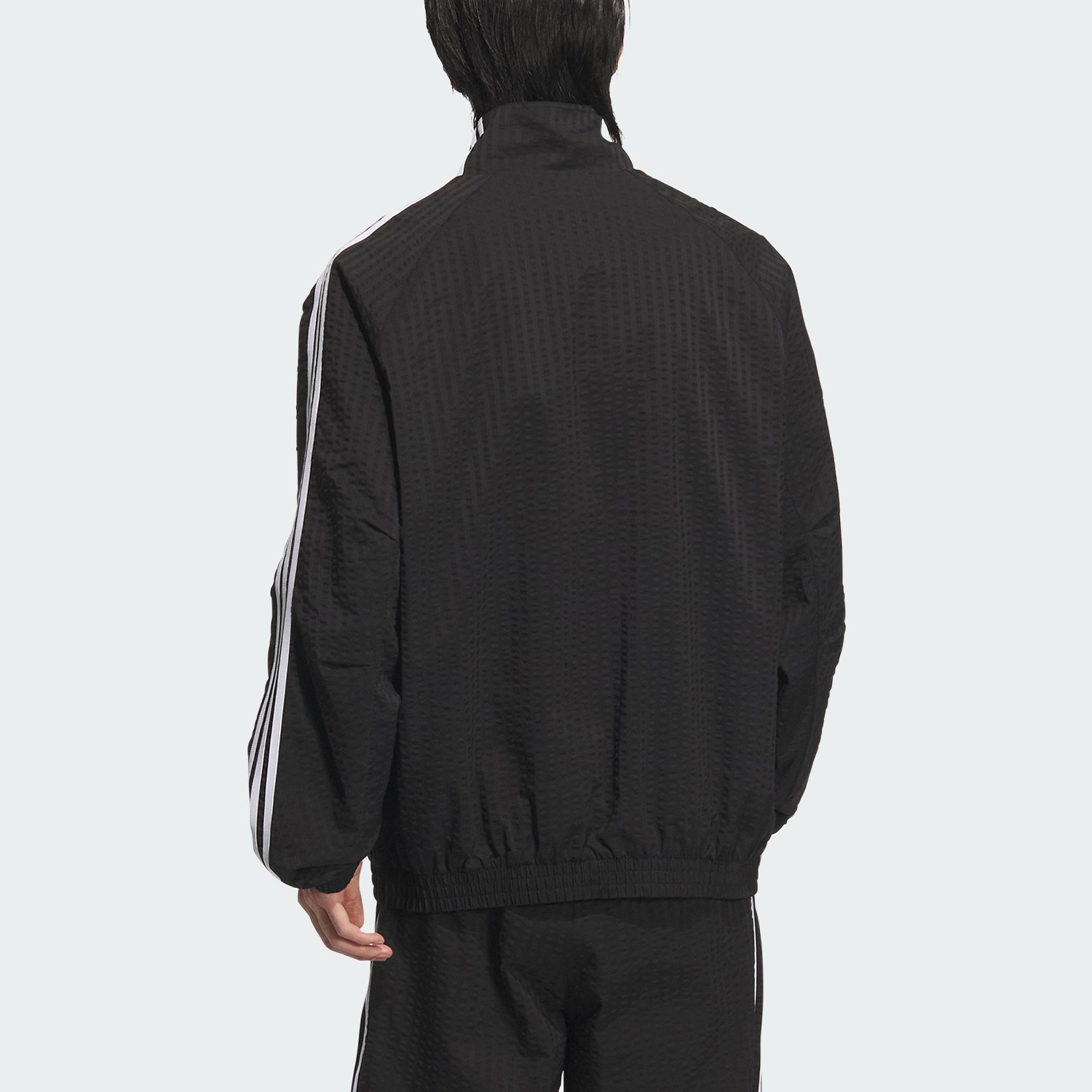 Adidas/阿迪达斯正品三叶草男士运动双拉链立领夹克外套KC2605 - 图0