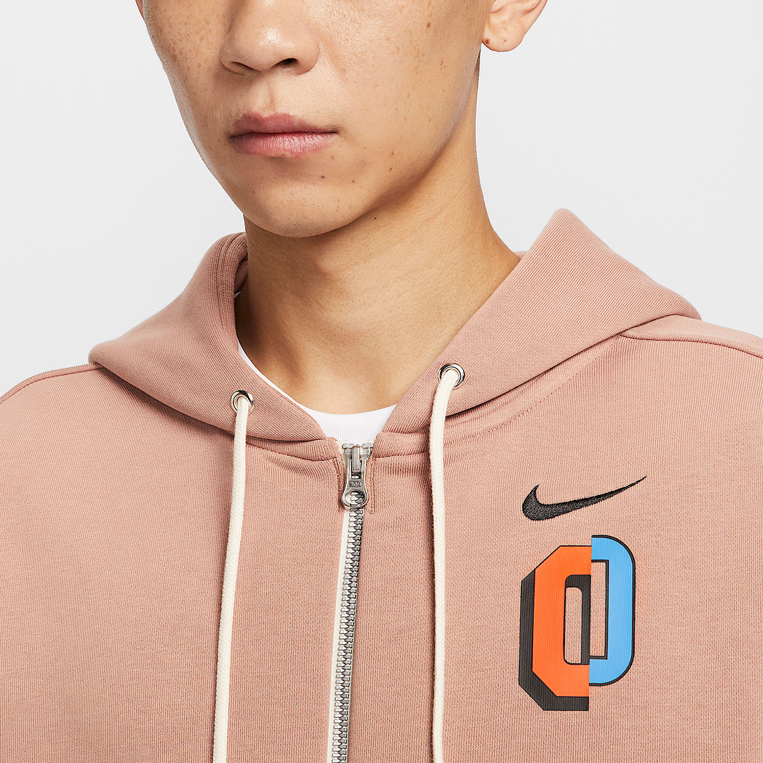 Nike/耐克正品Dri-FIT男士针织连帽印花篮球运动外套IO7918-271 - 图1