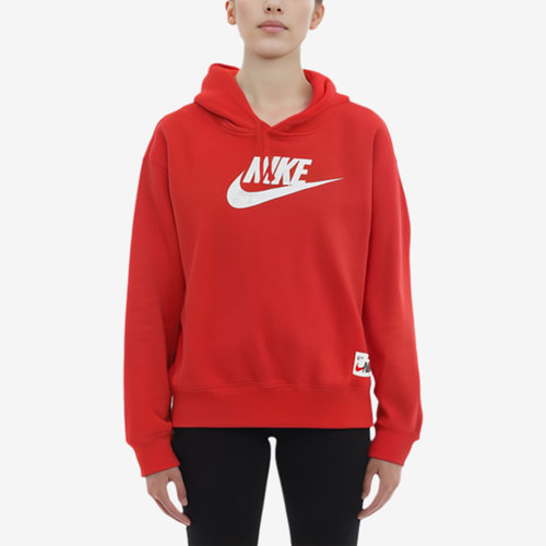 Nike/耐克正品女士连帽运动休闲针织套头长袖卫衣FD9931-657 - 图0