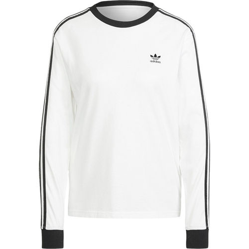 Adidas/阿迪达斯正品三叶草女士圆领套头条纹长袖T恤JC5776 - 图3