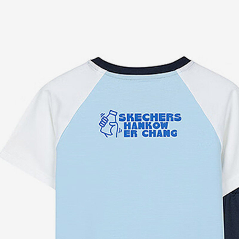 Skechers/斯凯奇正品汉口二厂联名夏季儿童短袖短裤运动套装,淘宝优惠券,粉丝福利购,淘宝优惠卷