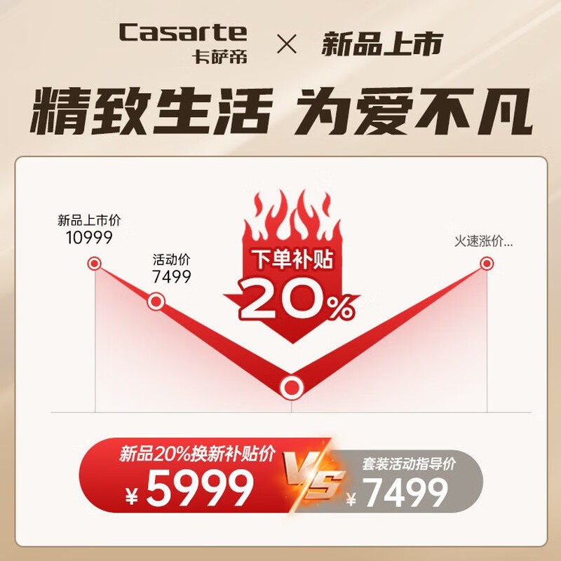 [新款]卡萨帝蒸烤一体机嵌入式家用蒸烤箱蒸箱烤箱烘炸炖四合一,淘宝优惠券,粉丝福利购,淘宝优惠卷