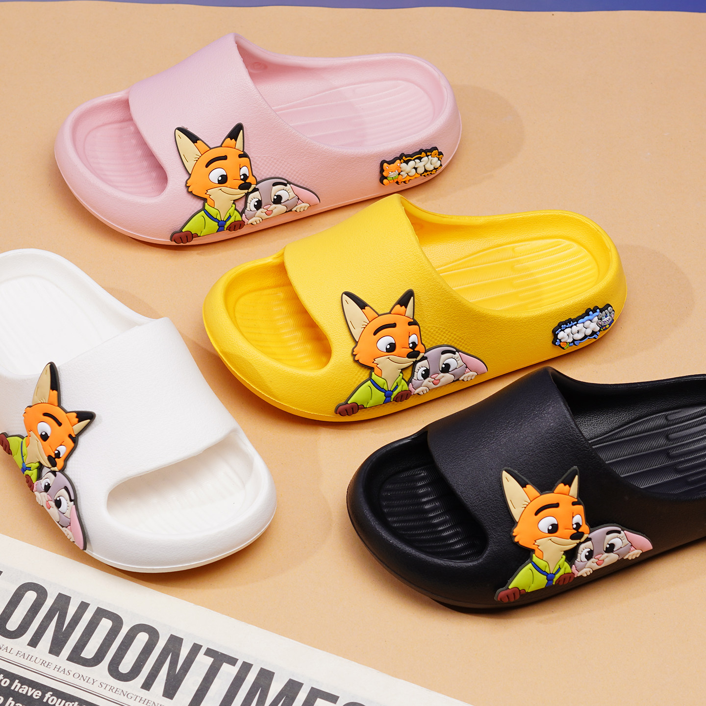 疯狂动物城儿童拖鞋女童室内防滑软底卡通宝宝居家凉拖踩屎感小孩,淘宝优惠券,粉丝福利购,淘宝优惠卷