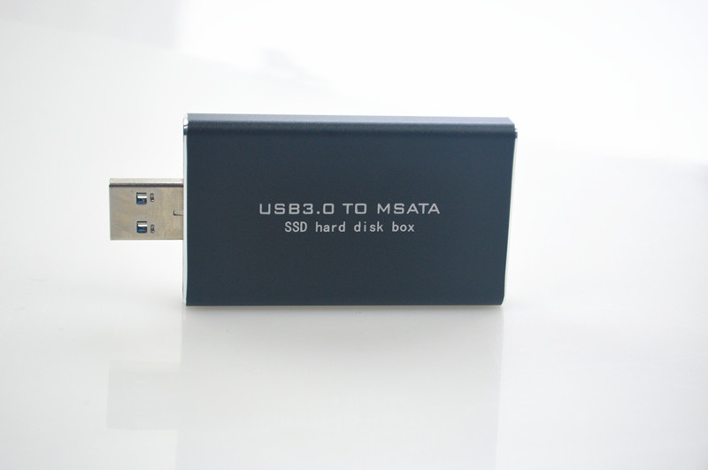 MSATA转SSD固态USB3.0直插式硬盘盒子 mini sata msata转usb转接 - 图1