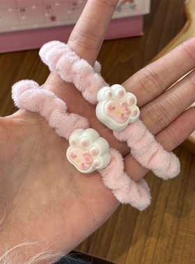 可爱奶呼呼猫爪KT猫发圈