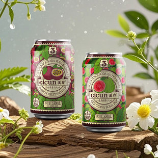330ml*2罐装溪存果味苏打汽水