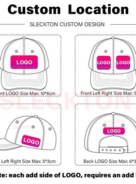 SLECKTON Custom Baseball Cap Fashion DIY Letter Embroidery H