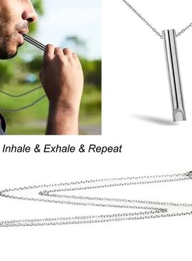 Stress Anxiety Necklace Mindfulness Breathing Tool Natural C