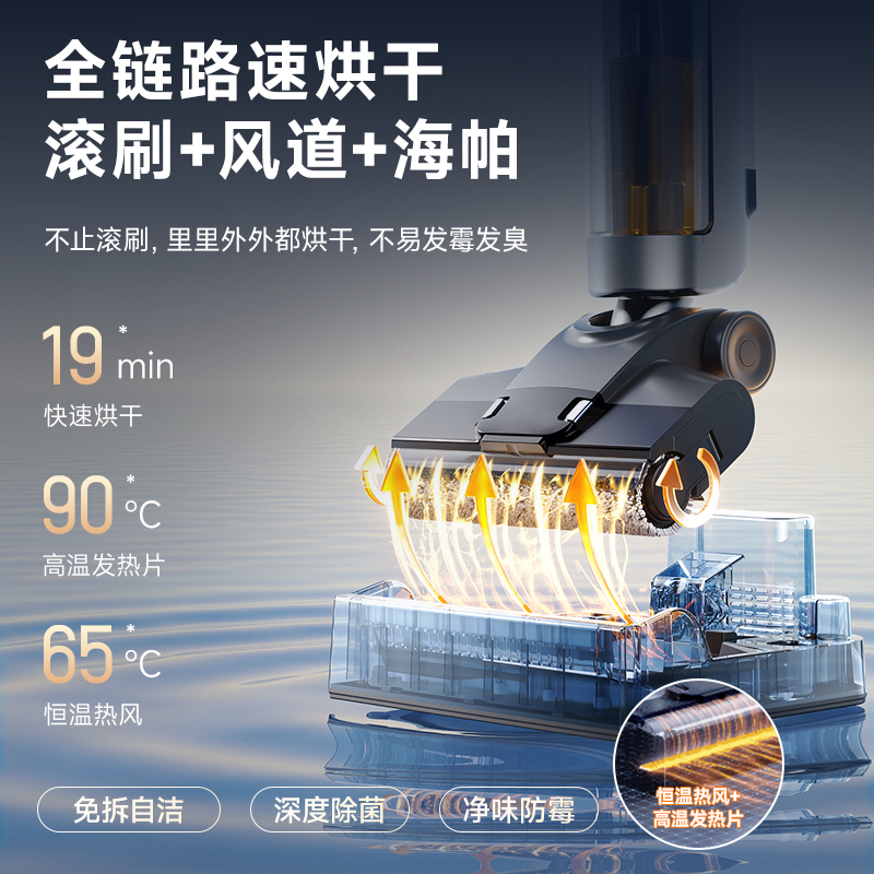 【全国补贴15%】西屋多合一洗地机E40pro吸拖洗一体吸尘扫拖地机 - 图3