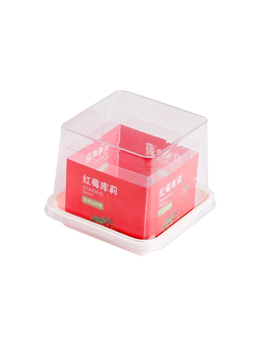 方形慕斯蛋糕盒水果围边草莓芒果库莉蛋糕杯烘焙甜品小西点包装盒