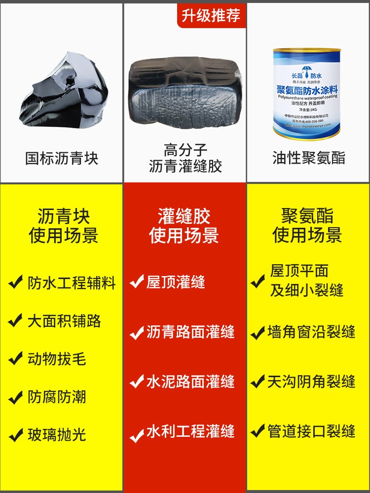 柏油沥青块固体屋顶防水补漏材料路面修补料防水油膏灌缝公路填缝 - 图2