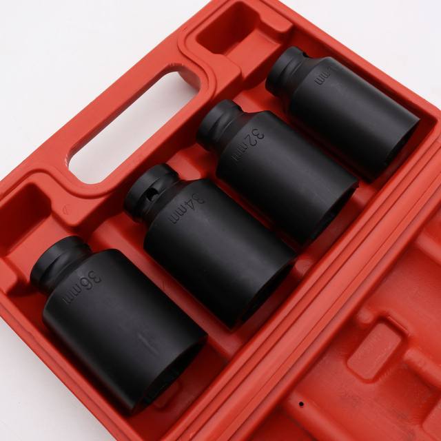 1/2 4-piece pneumatic extended sleeve Wind cannon spiral auto repair set tool machine repair sleeve set