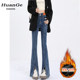 Bell bottom slit jeans ກາງເກງ summer ຂອງແມ່ຍິງ