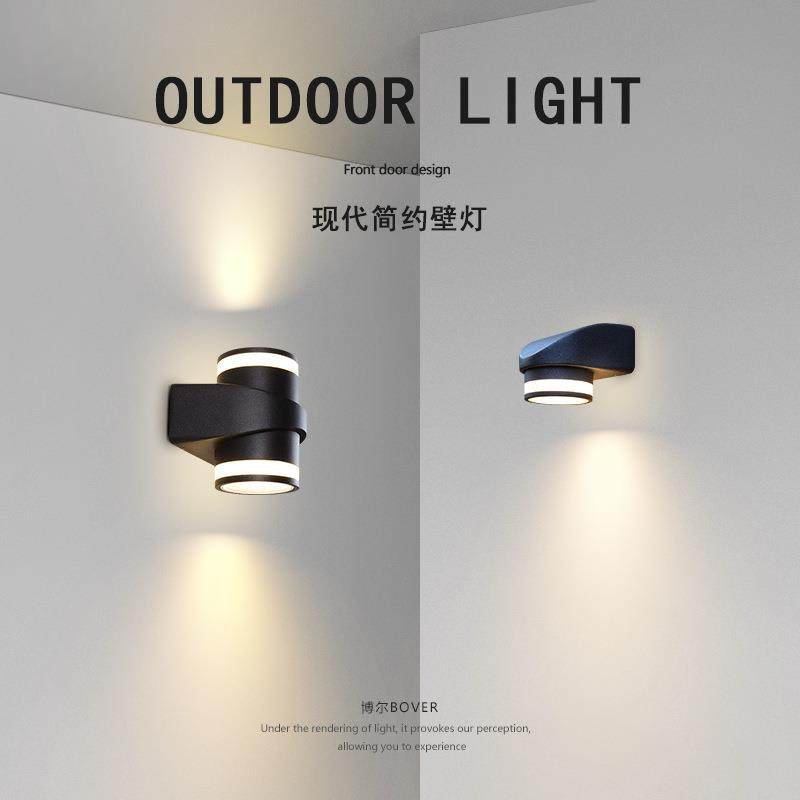 LED户外壁灯外墙挂壁灯阳台通道室外照明射灯现代简约单双头壁灯,淘宝优惠券,粉丝福利购,淘宝优惠卷