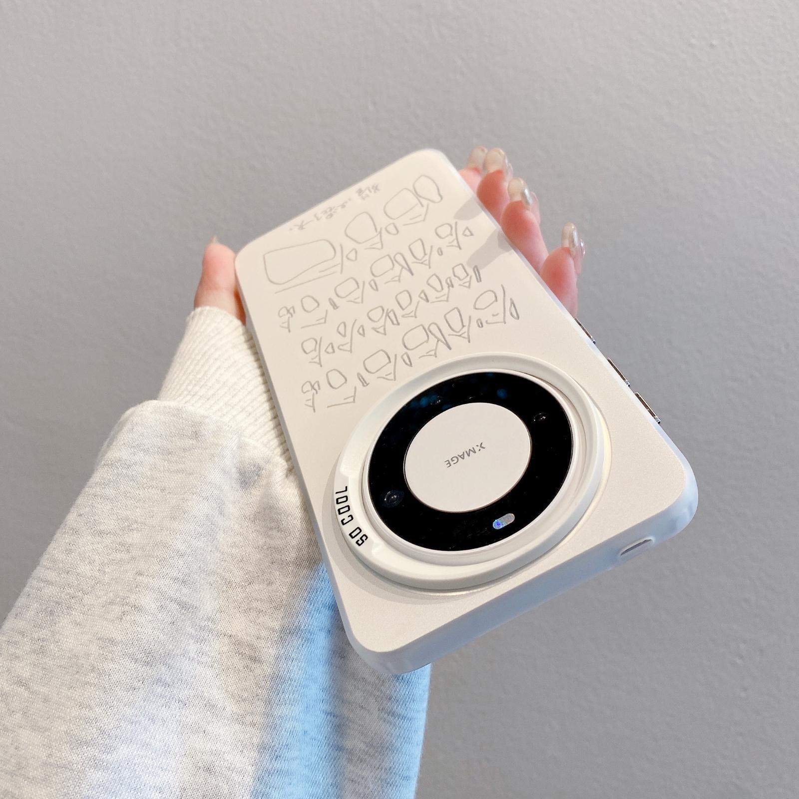 磨砂国风简约文字哈哈哈哈适用于mate30/40/50/60pro创意华为P40/50/60/70情侣百搭荣耀90/100/200pro磨砂软 - 图2