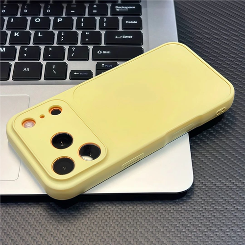 适用iPhone17/16promax新款ins风简约纯色大视窗手机壳小米17pro高级感vivos30防摔reno15软壳华为pura90全包 - 图2
