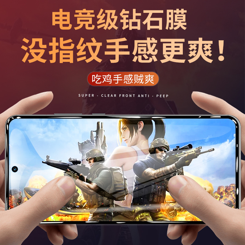 适用vivos7钢化膜高清防指纹新款VIVOS7Pro/s7e/s7t/s6/s5活力版防窥屏全覆盖防偷窥全包边防摔防爆手机贴膜 - 图2