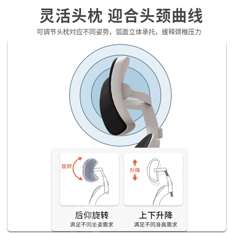 学习椅子久坐舒服办公可升降专用写字座椅初中学生书桌家用电脑椅 - 图2