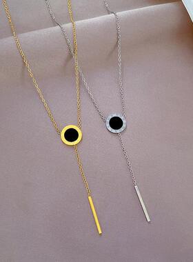 [full-body titanium steel] tassel roman ring very simple win