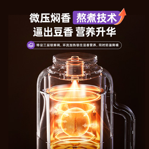 大宇小型破壁豆浆机家用全自动无渣家庭静轻音新款榨汁料理烹饪机 - 图2