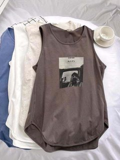 Summer loose large size outer wear mid-length vest for fat women mm300jin jin is equal to 0.5kg unique niche design sleeveless top