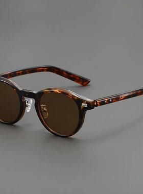 2025新款浅茶色框眼镜男潮太阳镜女个性高级墨镜可配度数近视眼镜