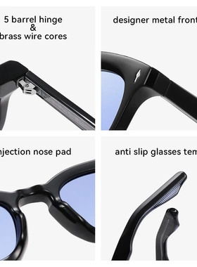 复古丙酸偏光防紫外线墨镜