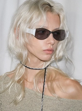 26板材太阳眼镜女Loon未来感Y2K街拍潮男墨镜ins博主款BC-2219