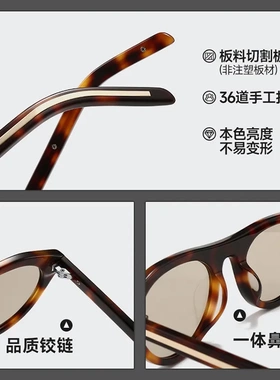 SPR B15复古老钱风板材墨镜女高级感防紫外线法式太阳眼镜BC-2328